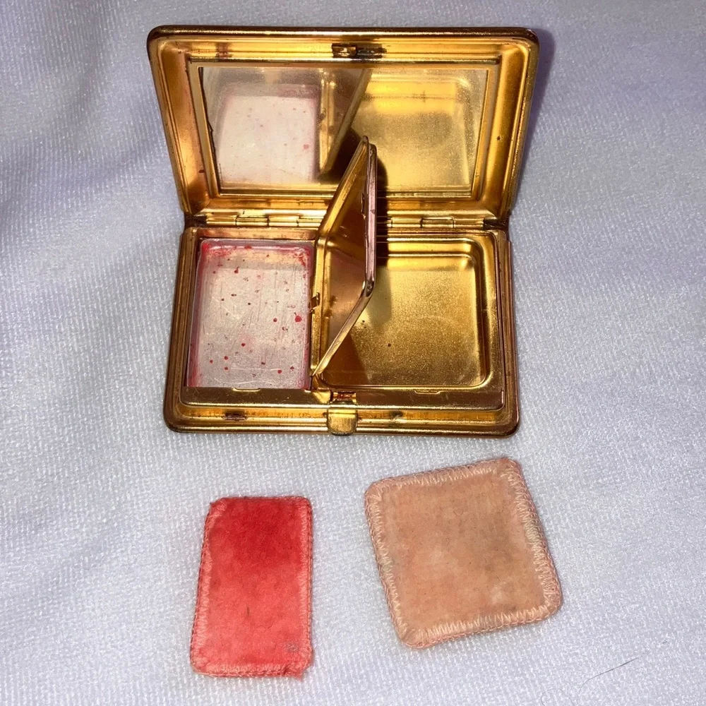 Antique Makeup Compact Mirror - Picture 7 of 15